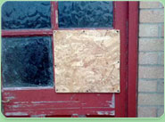 boarded up Kensington